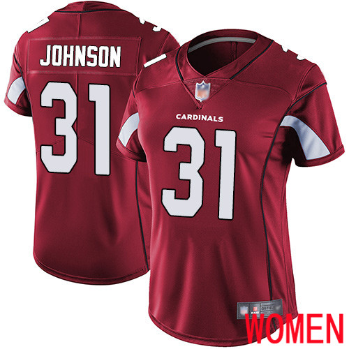 Arizona Cardinals Limited Red Women David Johnson Home Jersey NFL Football #31 Vapor Untouchable